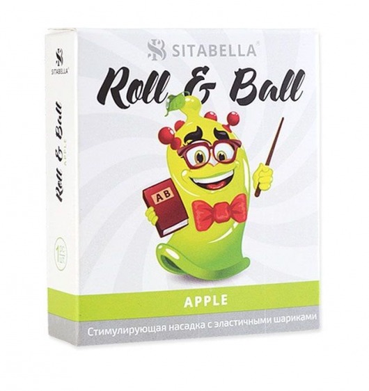 Стимулирующий презерватив-насадка Roll   Ball Apple - Sitabella - купить с доставкой в Ижевске