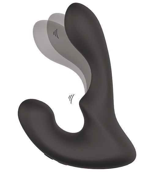 Чёрный массажер простаты с 2 моторами BOOTY ROCKER - Dream Toys - в Ижевске купить с доставкой