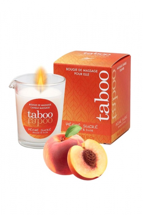 Массажное аромамасло с афродизиаками для женщин RUF Taboo Peche sucre - 60 гр. - RUF - купить с доставкой в Ижевске