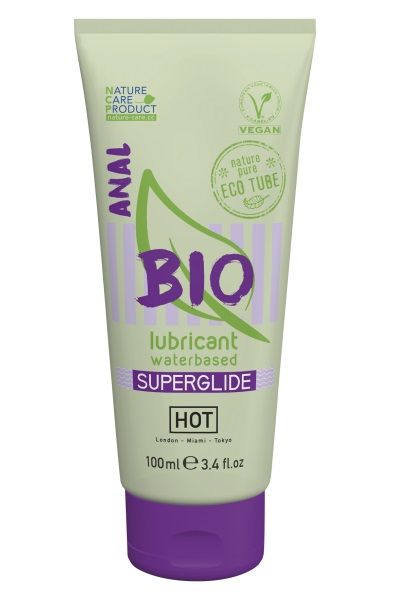 Интимный увлажняющий анальный гель BIO SuperGlide - 100 мл. - HOT - купить с доставкой в Ижевске