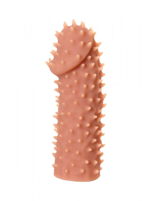 Телесная реалистичная насадка KOKOS Extreme Sleeve 07 с дополнительной стимуляцией - 12,7 см. - KOKOS - в Ижевске купить с доставкой