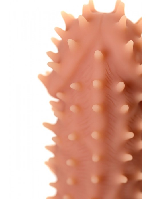 Телесная реалистичная насадка KOKOS Extreme Sleeve 07 с дополнительной стимуляцией - 12,7 см. - KOKOS - в Ижевске купить с доставкой