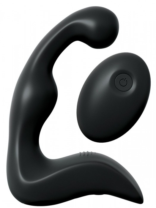 Черный вибромассажер простаты с пультом ДУ Control P-Spot Pro - Pipedream - в Ижевске купить с доставкой