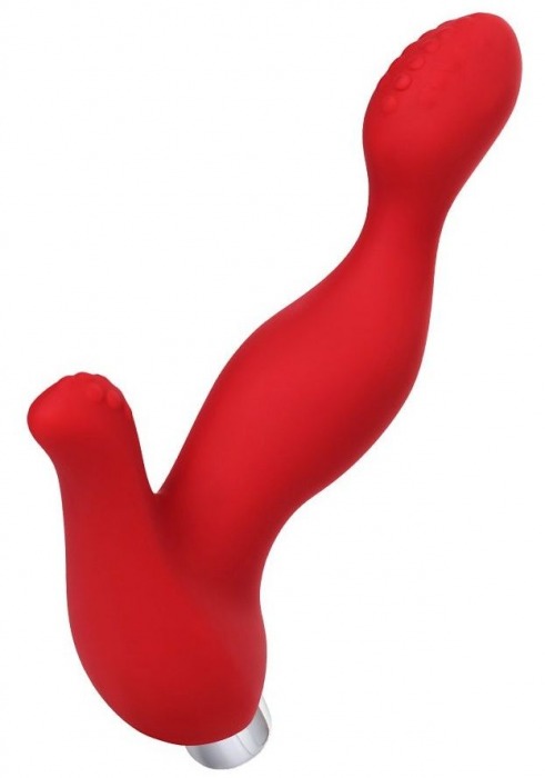 Красный силиконовый вибростимулятор простаты Proman - 12,5 см. - ToyFa - в Ижевске купить с доставкой