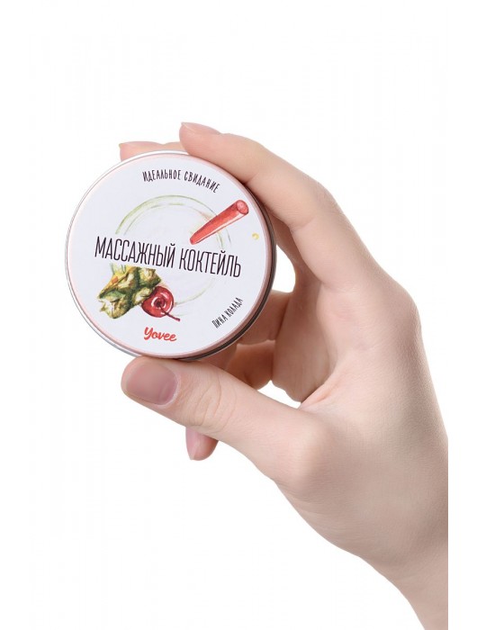 Массажная свеча «Массажный коктейль» с ароматом пина колады - 30 мл. - ToyFa - купить с доставкой в Ижевске