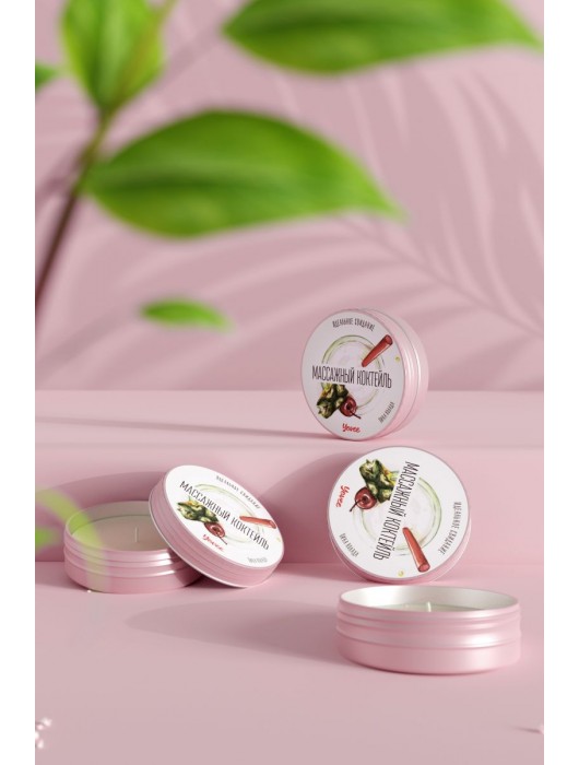 Массажная свеча «Массажный коктейль» с ароматом пина колады - 30 мл. - ToyFa - купить с доставкой в Ижевске