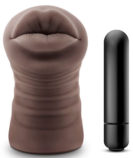Коричневый мастурбатор-ротик Renee - Blush Novelties - в Ижевске купить с доставкой