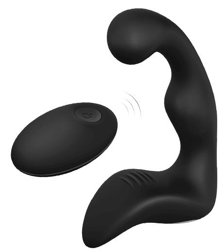 Черный вибромассажер простаты REMOTE BOOTY PLEASER - Dream Toys - в Ижевске купить с доставкой