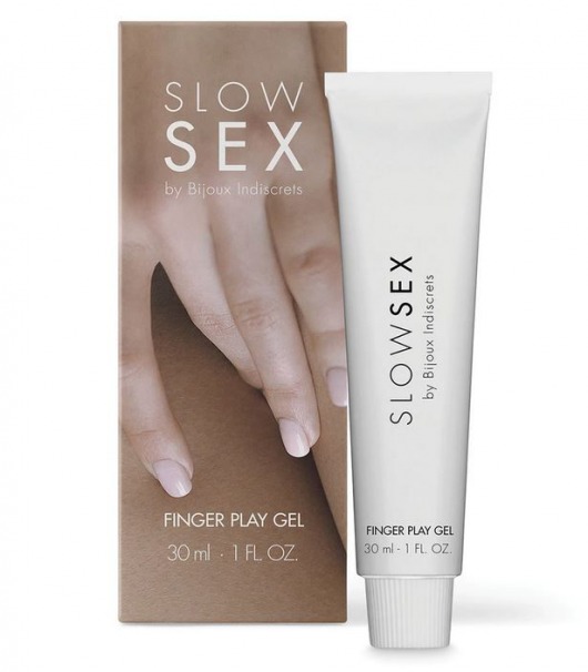 Гель для мастурбации с ароматом кокоса Slow Sex Finger Play Gel - 30 мл. - Bijoux Indiscrets - купить с доставкой в Ижевске