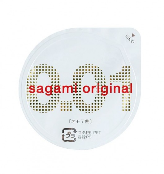 Супертонкий презерватив Sagami Original 0.01 - 1 шт. - Sagami - купить с доставкой в Ижевске