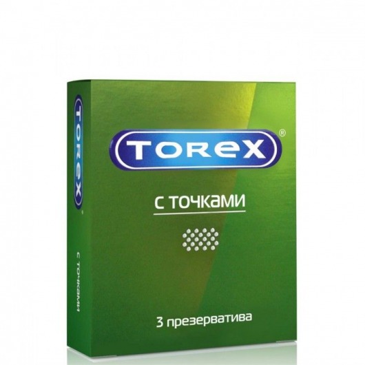 Текстурированные презервативы Torex  С точками  - 3 шт. - Torex - купить с доставкой в Ижевске