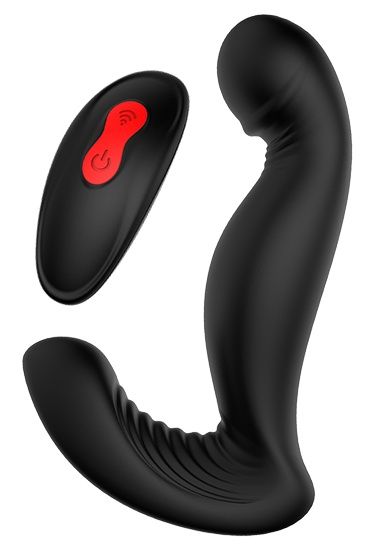 Черный вибромассажер простаты SWIRLING P-PLEASER - Dream Toys - в Ижевске купить с доставкой