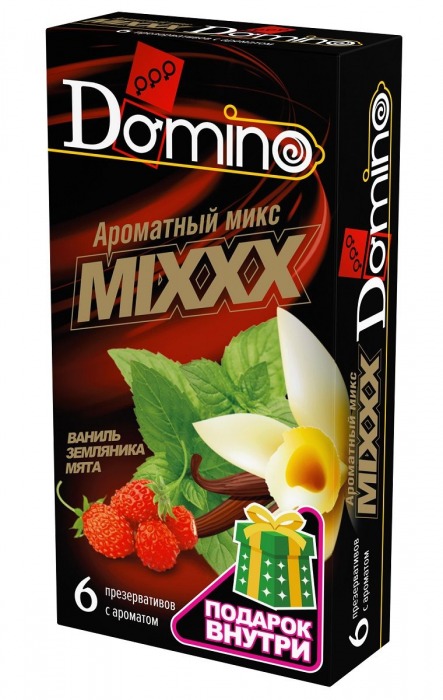 Ароматизированные презервативы DOMINO  Ароматный микс  - 6 шт. - Domino - купить с доставкой в Ижевске