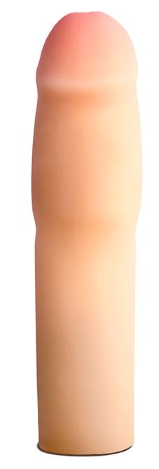 Телесная насадка-удлинитель на пенис PERFORMANCE 1.5INCH COCK XTENDER - 16 см. - Blush Novelties - в Ижевске купить с доставкой