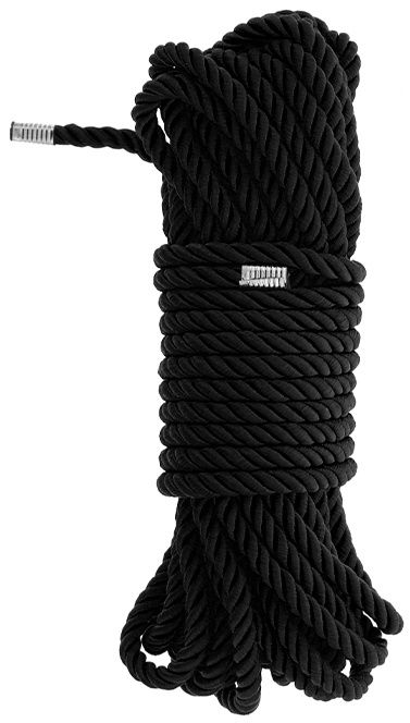 Черная веревка для бондажа BONDAGE ROPE - 10 м. - Dream Toys - купить с доставкой в Ижевске