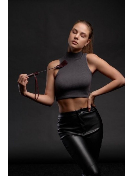 Бордовый стек Ladys Arsenal - 24 см. - БДСМ Арсенал - купить с доставкой в Ижевске