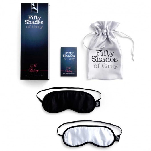 Набор из двух масок на глаза Soft Blindfold Twin Pack - Fifty Shades of Grey - купить с доставкой в Ижевске