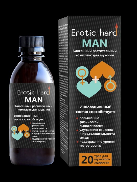 Мужской биогенный концентрат для усиления эрекции Erotic hard Man - 250 мл. - Erotic Hard - купить с доставкой в Ижевске