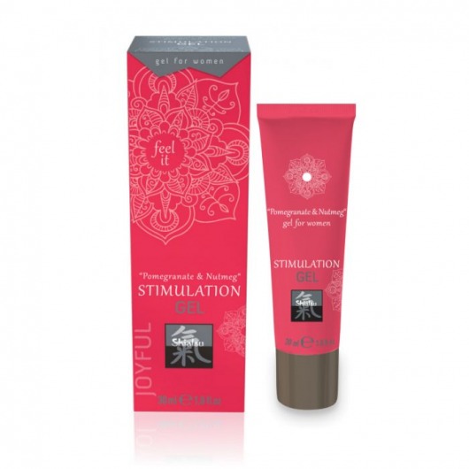 Возбуждающий интимный гель для двоих STIMULATION GEL Pomegranate   Nutmeg - 30 мл. - Shiatsu - купить с доставкой в Ижевске