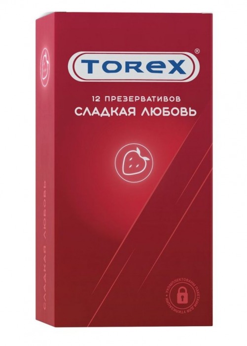 Презервативы Torex  Сладкая любовь  с ароматом клубники - 12 шт. - Torex - купить с доставкой в Ижевске