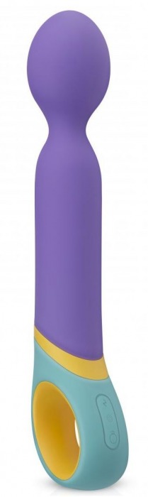 Фиолетовый вибромассажер Base Wand Vibrator - 24 см. - EDC