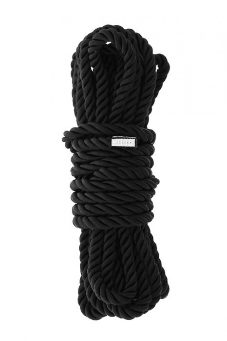 Черная веревка для шибари DELUXE BONDAGE ROPE - 5 м. - Dream Toys - купить с доставкой в Ижевске