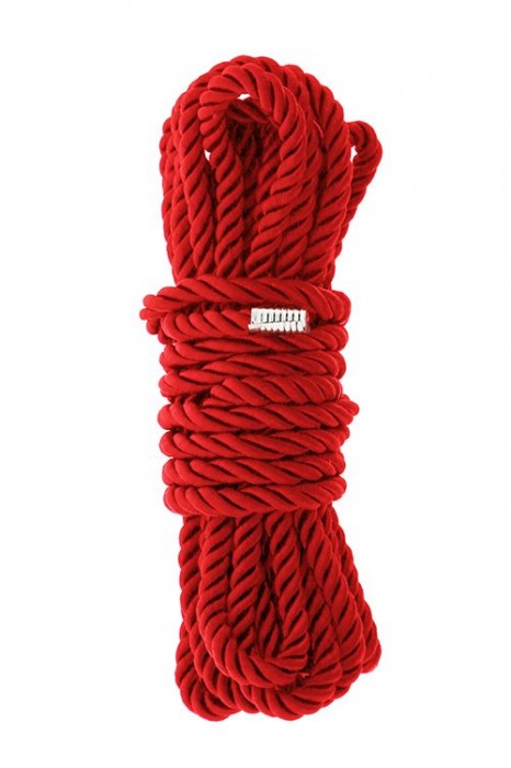 Красная веревка для шибари DELUXE BONDAGE ROPE - 5 м. - Dream Toys - купить с доставкой в Ижевске