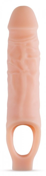 Телесный реалистичный фаллоудлинитель 9 Inch Silicone Cock Sheath Penis Extender - 22,86 см. - Blush Novelties - в Ижевске купить с доставкой
