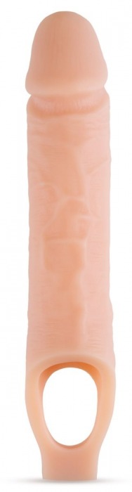 Телесный реалистичный фаллоудлинитель 10 Inch Silicone Cock Sheath Penis Extender - 25,4 см. - Blush Novelties - в Ижевске купить с доставкой