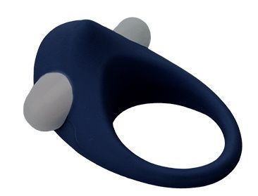 Гладкое синее эрекционное виброкольцо STIMU RING - Dream Toys - в Ижевске купить с доставкой