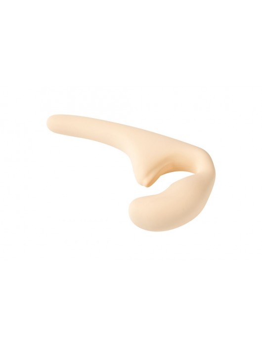 Бежевый безремневой страпон Seduction - 20,5 см. - Lola Games - купить с доставкой в Ижевске