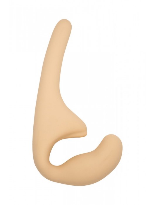 Бежевый безремневой страпон Seduction - 20,5 см. - Lola Games - купить с доставкой в Ижевске