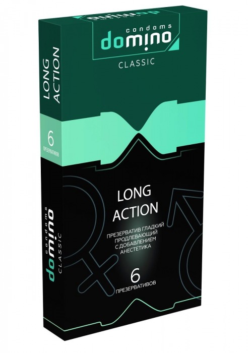 Презервативы с пролонгирующим эффектом DOMINO Classic Long action - 6 шт. - Domino - купить с доставкой в Ижевске