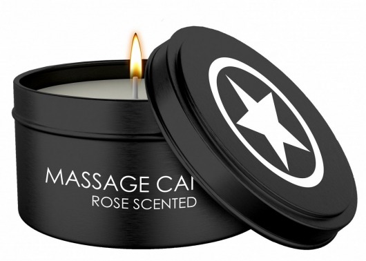 Массажная свеча с ароматом розы Massage Candle - Shots Media BV - купить с доставкой в Ижевске