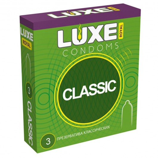 Гладкие презервативы LUXE Royal Classic - 3 шт. - Luxe - купить с доставкой в Ижевске