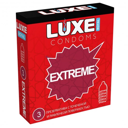 Текстурированные презервативы LUXE Royal Extreme - 3 шт. - Luxe - купить с доставкой в Ижевске