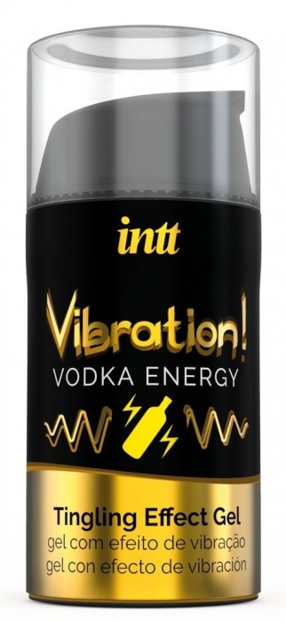 Жидкий интимный гель с эффектом вибрации Vibration! Vodka Energy - 15 мл. - INTT - купить с доставкой в Ижевске