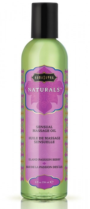 Массажное масло Naturals Island Passion Berry с ароматом тропических фруктов - 236 мл. - Kama Sutra - купить с доставкой в Ижевске