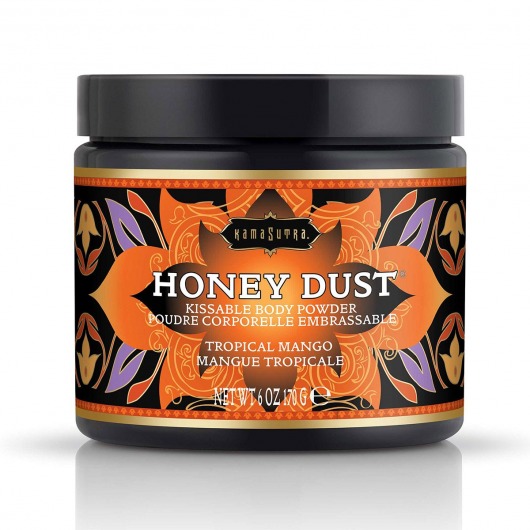 Пудра для тела Honey Dust Body Powder с ароматом манго - 170 гр. - Kama Sutra - купить с доставкой в Ижевске