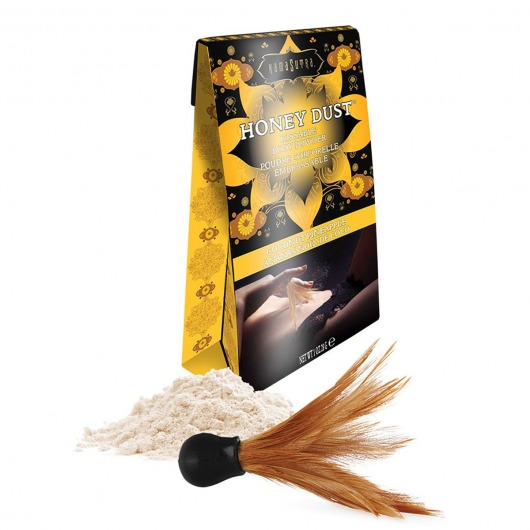 Пудра для тела Honey Dust Body Powder с ароматом кокоса и ананаса - 28 гр. - Kama Sutra - купить с доставкой в Ижевске