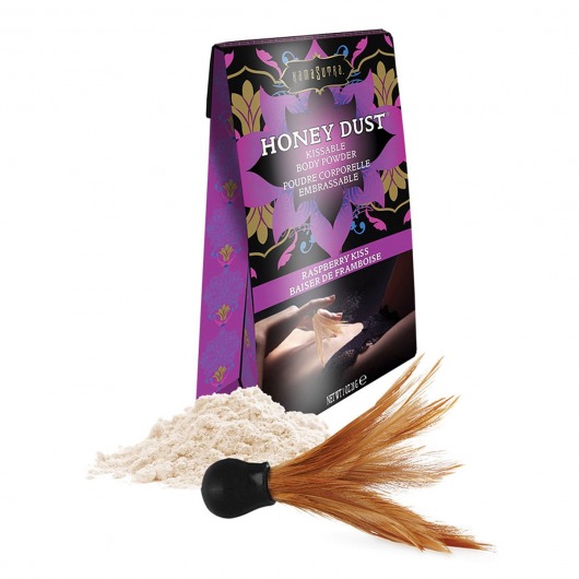 Пудра для тела Honey Dust Body Powder с ароматом малины - 28 гр. - Kama Sutra - купить с доставкой в Ижевске