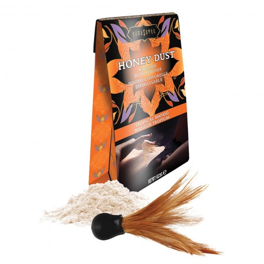 Пудра для тела Honey Dust Body Powder с ароматом манго - 28 гр. - Kama Sutra - купить с доставкой в Ижевске