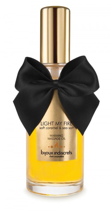 Массажное масло Light My Fire с ароматом карамели - 100 мл. - Bijoux Indiscrets - купить с доставкой в Ижевске