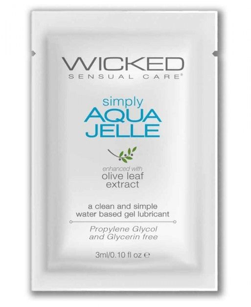 Гель-лубрикант Simply Aqua Jelle - 3 мл. - Wicked - купить с доставкой в Ижевске