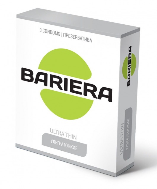 Ультратонкие презервативы Bariera Ultra Thin - 3 шт. - Bariera - купить с доставкой в Ижевске