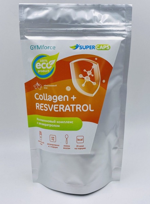 Натуральный коллаген с ресвератролом GYMforce Collagen+ - 150 гр. - SuperCaps - купить с доставкой в Ижевске