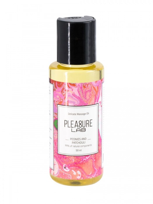 Массажное масло Pleasure Lab Delicate с ароматом пиона и пачули - 50 мл. - Pleasure Lab - купить с доставкой в Ижевске