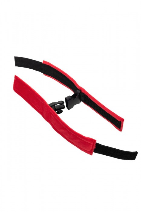 Красно-черные велюровые оковы Anonymo - ToyFa - купить с доставкой в Ижевске