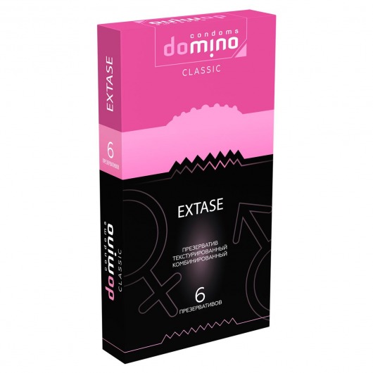 Презервативы с точками и рёбрышками DOMINO Classic Extase - 6 шт. - Domino - купить с доставкой в Ижевске