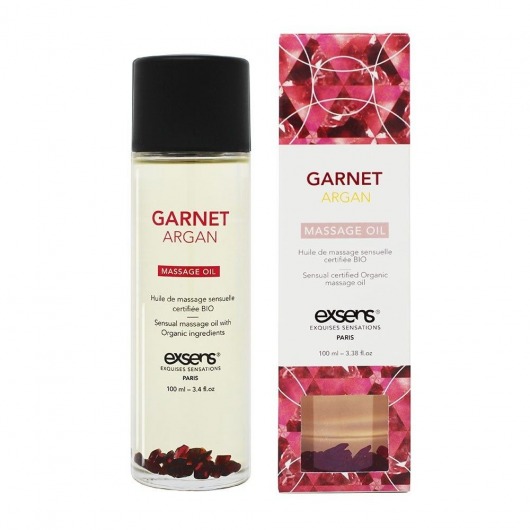 Органическое массажное масло GARNET ARGAN - 100 мл. - Exsens - купить с доставкой в Ижевске
